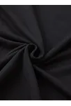 20/1 Penye Compack Baskılı Oversize Bisiklet Yaka M Kısa Kol Yazlık T-shirt - Siyah
