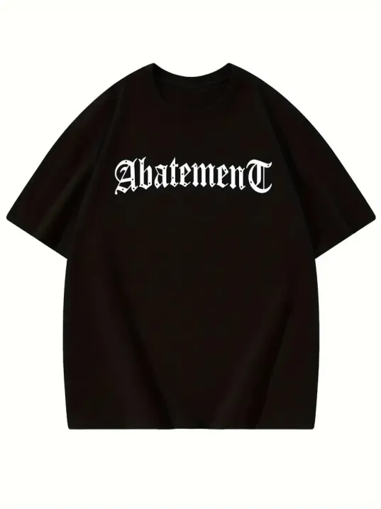 Örümcek Ağı Desenli Baskılı Oversize Bisiklet Yaka T-shirt - Siyah