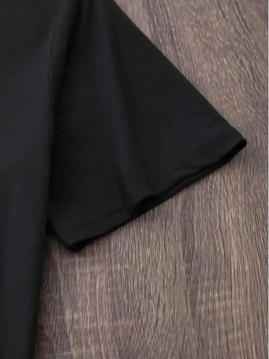 20/1 Penye Compack Baskılı Oversize Bisiklet Yaka m Kısa Kol Yazlık T-shirt - Siyah 20/1 Penye Compack Baskılı Oversize Bisiklet Yaka m Kısa Kol Yazlık T-shirt - Siyah