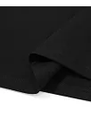 20/1 Penye Compack Palmiye Ön Baskılı Oversize Bisiklet Yaka Kısa Kol Yazlık T-shirt - Siyah