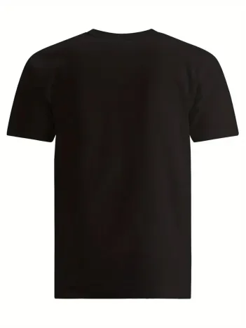 20/1 Penye Compack SPACEBALLS Erkek Baskılı Oversize Bisiklet Yaka Kısa Kol Yazlık T-shirt - Siyah