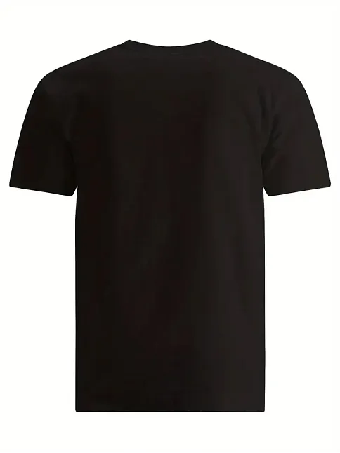 20/1 Penye Compack Spaceballs Erkek Baskılı Oversize Bisiklet Yaka Kısa Kol Yazlık T-shirt - Siyah