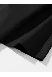 Neden Bana Bakıyorsun? Erkek Kedi Grafik Bol Kesim Siyah Tişört
