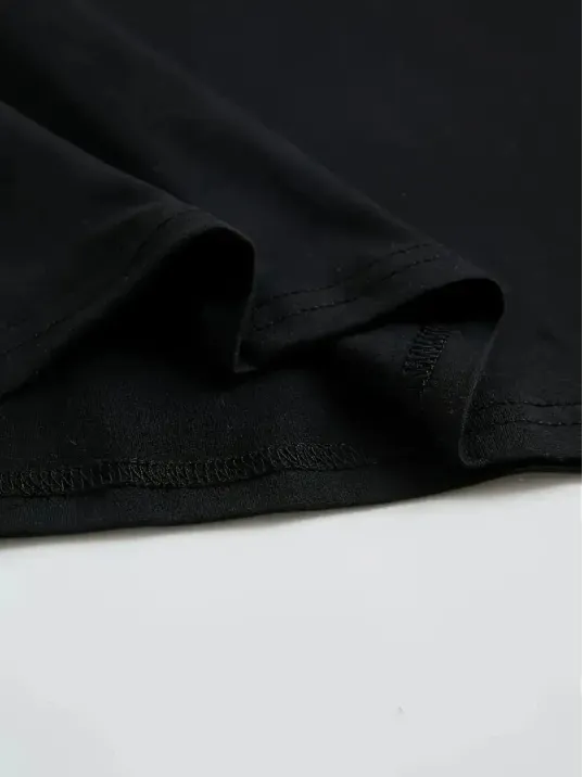 Büyük Boy Ayıcık Baskılı Bisiklet Yaka T-Shirt, İlkbahar & Yaz İçin Rahat Kısa Kollu T-Shirt, Kadın Giyim - Siyah Büyük Boy Ayıcık Baskılı Bisiklet Yaka T-Shirt, İlkbahar & Yaz İçin Rahat Kısa Kollu T-Shirt, Kadın Giyim - Siyah