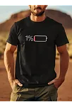 20/1 Penye Compack Sarj %1 Baskılı Oversize Bisiklet Yaka Kısa Kol Yazlık T-shirt - Siyah