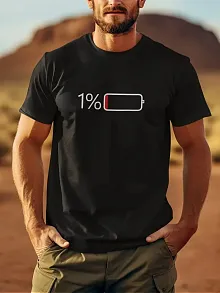 20/1 Penye Compack Sarj %1 Baskılı Oversize Bisiklet Yaka Kısa Kol Yazlık T-shirt - Siyah