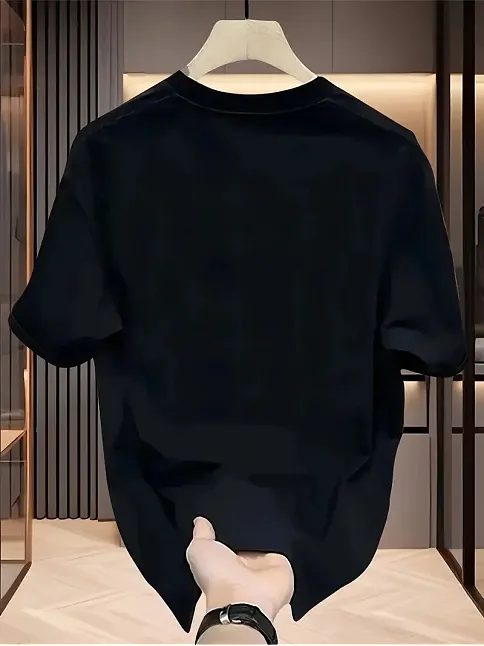 Aıcg Ön Arka Baskılı Bisiklet Yaka Kadın Oversize Bisiklet Yaka T-shirt - Siyah