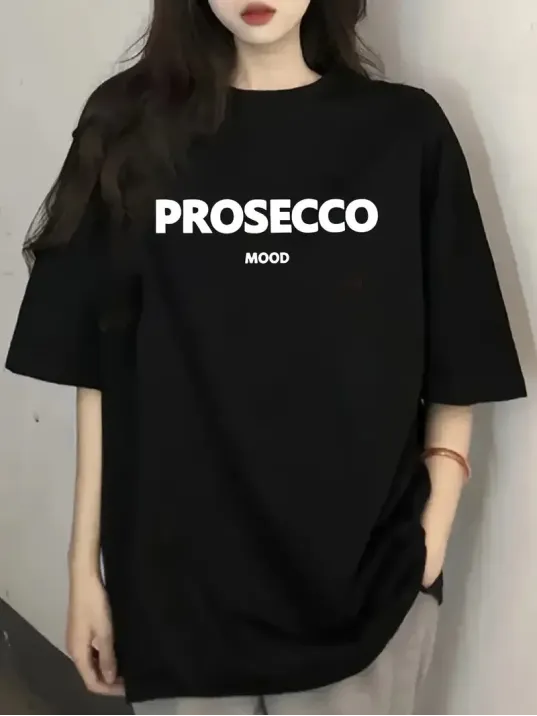 20/1 Penye Compack Baskılı Oversize Kısa Kol Bisiklet Yaka T-shirt - Siyah 20/1 Penye Compack Baskılı Oversize Kısa Kol Bisiklet Yaka T-shirt - Siyah