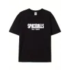 20/1 Penye Compack SPACEBALLS Erkek Baskılı Oversize Bisiklet Yaka Kısa Kol Yazlık T-shirt - Siyah