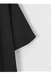 20/1 Penye Compack New York Baskılı Oversize Kısa Kol Bisiklet Yaka T-shirt - Siyah