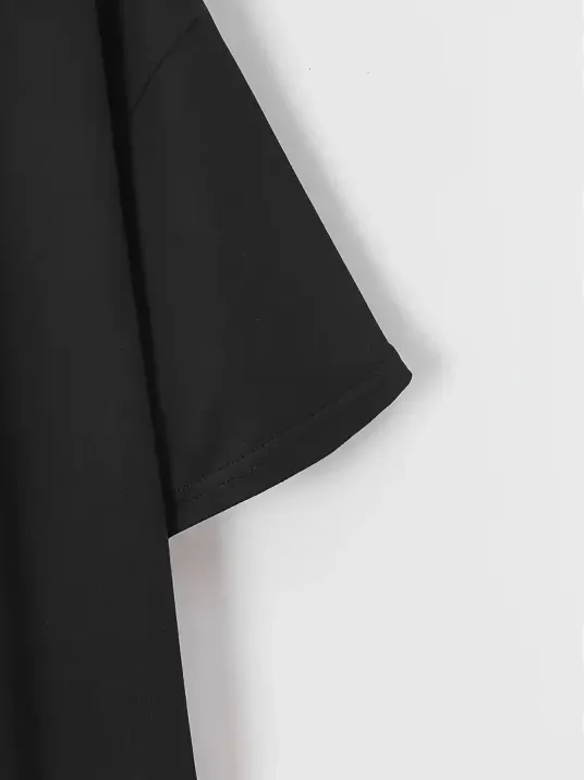 20/1 Penye Compack New York Baskılı Oversize Kısa Kol Bisiklet Yaka T-shirt - Siyah 20/1 Penye Compack New York Baskılı Oversize Kısa Kol Bisiklet Yaka T-shirt - Siyah