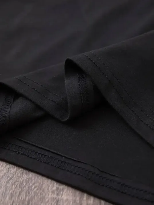 20/1 Penye Compack Baskılı Oversize Bisiklet Yaka Kısa Kol Yazlık T-shirt - Siyah 20/1 Penye Compack Baskılı Oversize Bisiklet Yaka Kısa Kol Yazlık T-shirt - Siyah