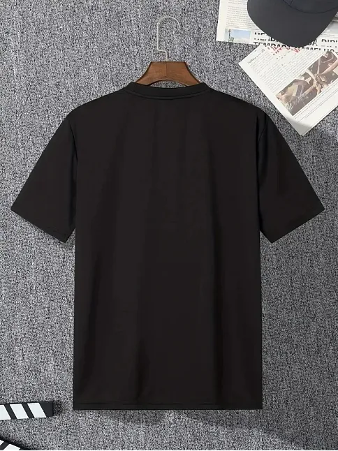 20/1 Penye Compack I Trıed To Warn You. Baskılı Oversize Bisiklet Yaka T-shirt - Siyah