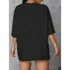 20/1 Penye Compack Baskılı Oversize Kahve Desenli Kadın Kısa Kol Yazlık T-shirt - Siyah 20/1 Penye Compack Baskılı Oversize Kahve Desenli Kadın Kısa Kol Yazlık T-shirt - Siyah