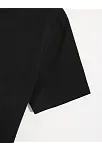 20/1 Penye Compack Shut Up Baskılı Oversize Bisiklet Yaka Kısa Kol T-shirt - Siyah