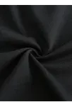 20/1 Penye Compack Baskılı Oversize Kısa Kol Bisiklet Yaka T-shirt - Siyah
