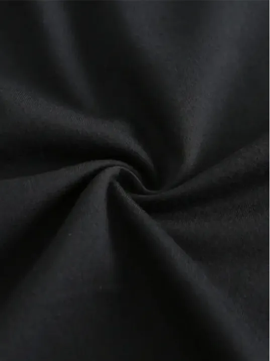 20/1 Penye Compack Baskılı Oversize Kısa Kol Bisiklet Yaka T-shirt - Siyah 20/1 Penye Compack Baskılı Oversize Kısa Kol Bisiklet Yaka T-shirt - Siyah