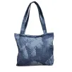 Blujin Desenli Piknik ve Deniz Cepli Fermuarlı Çanta - Mavi