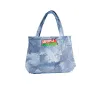 Blujin Desenli Piknik ve Deniz Cepli Fermuarlı Çanta - Mavi