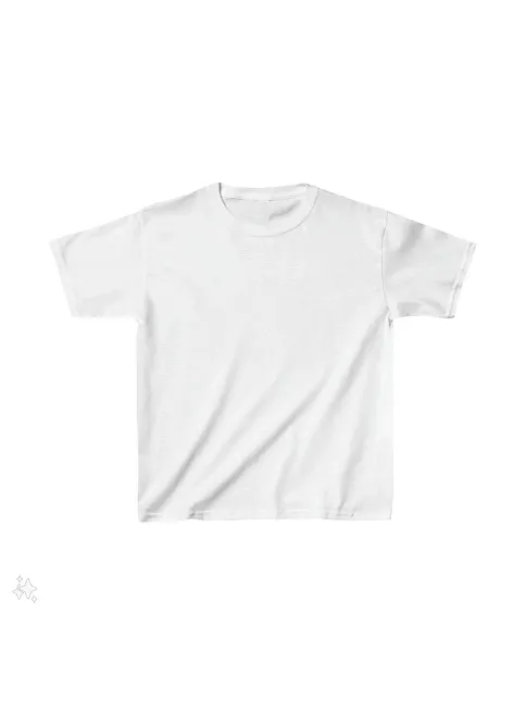 Çocuk Unisex Basic T-shirt - Beyaz