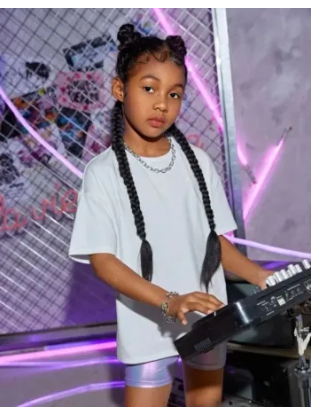 Çocuk Unisex Basic T-shirt - Beyaz