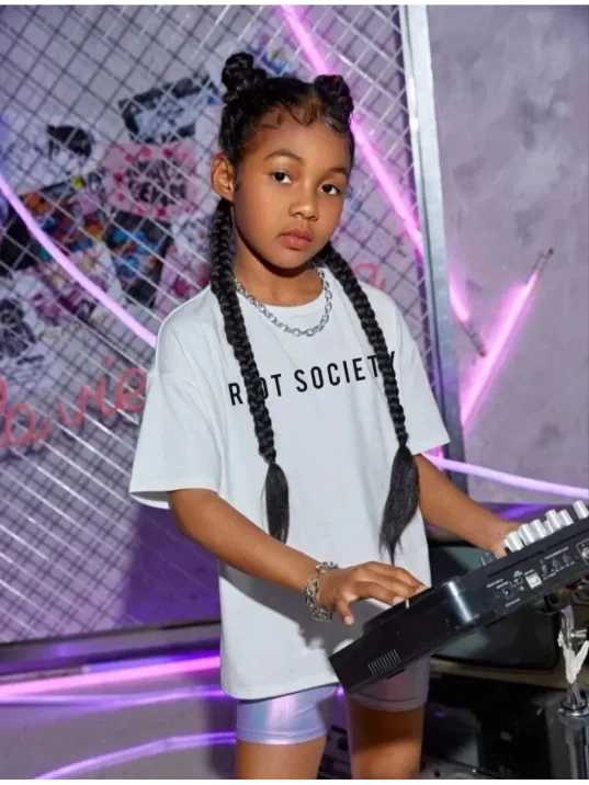 Çocuk Unisex Baskılı T-shirt - Beyaz Çocuk Unisex Baskılı T-shirt - Beyaz