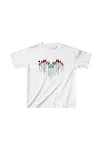 Çocuk Unisex Baskılı T-shirt - Beyaz