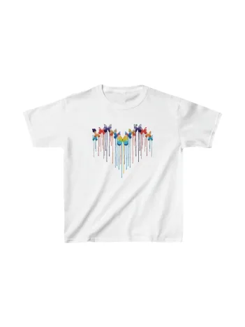 Çocuk Unisex Baskılı T-shirt - Beyaz