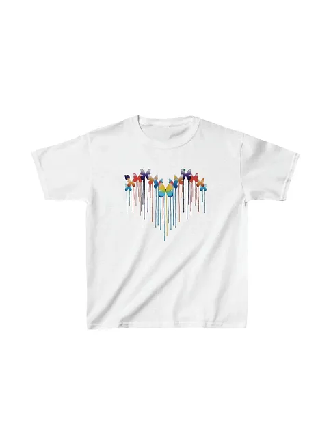 Çocuk Unisex Baskılı T-shirt - Beyaz