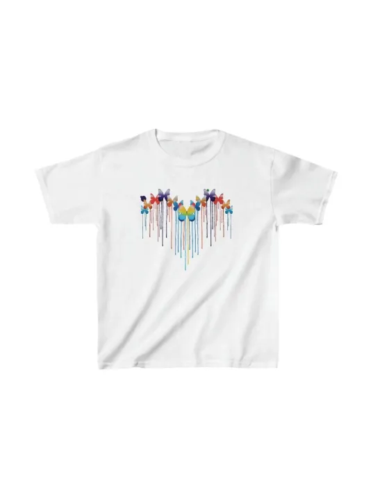 Çocuk Unisex Baskılı T-shirt - Beyaz Çocuk Unisex Baskılı T-shirt - Beyaz