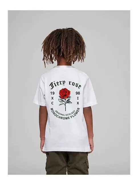 Çocuk Unisex Baskılı T-shirt - Beyaz