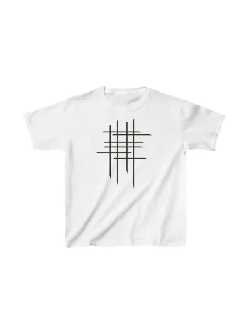 Çocuk Unisex Baskılı T-shirt - Beyaz