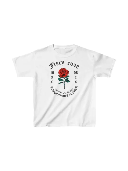 Çocuk Unisex Baskılı T-shirt - Beyaz