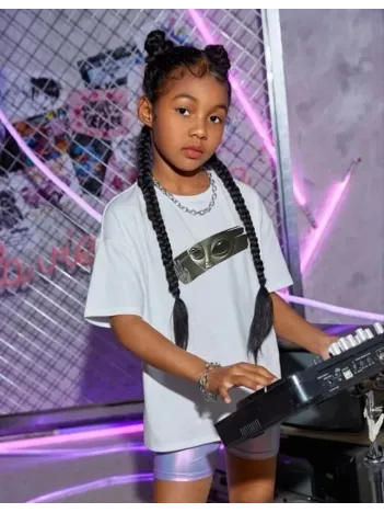 Çocuk Unisex Baskılı T-shirt - Beyaz