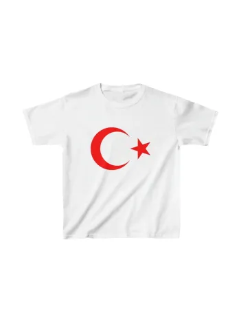 Çocuk Unisex Baskılı T-shirt - Beyaz