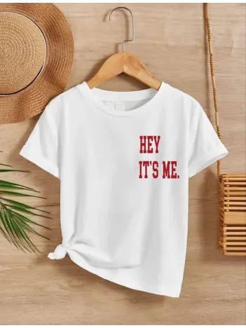 Çocuk Unisex Baskılı T-shirt - Beyaz