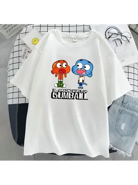 Çocuk Unisex Baskılı T-shirt - Beyaz