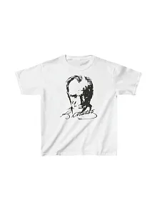 Çocuk Unisex Baskılı T-shirt - Beyaz