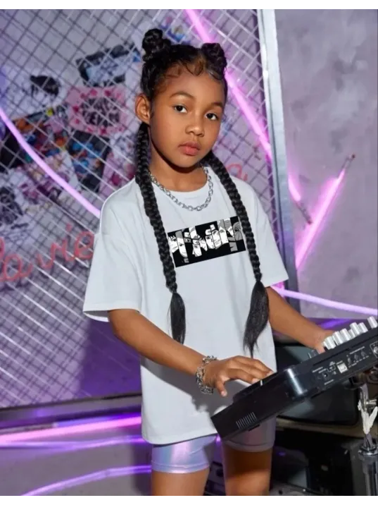 Çocuk Unisex Baskılı T-shirt - Beyaz Çocuk Unisex Baskılı T-shirt - Beyaz