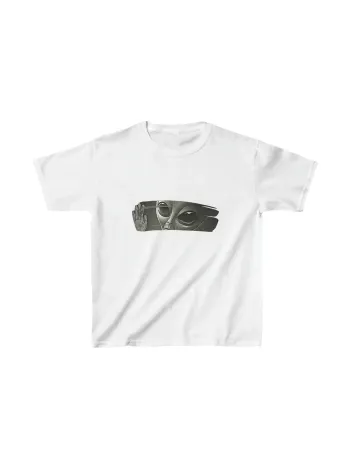 Çocuk Unisex Baskılı T-shirt - Beyaz