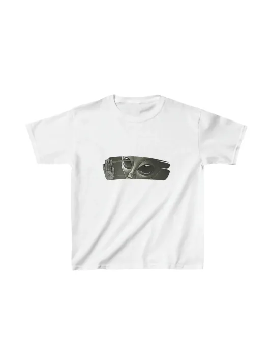 Çocuk Unisex Baskılı T-shirt - Beyaz Çocuk Unisex Baskılı T-shirt - Beyaz