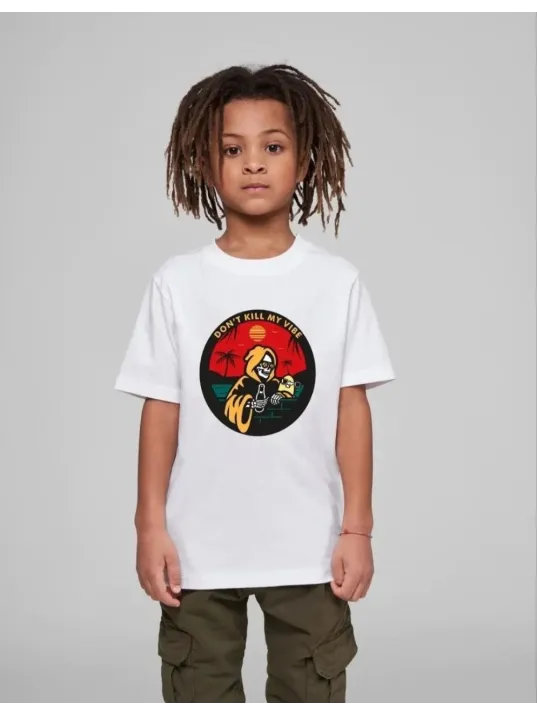 Çocuk Unisex Baskılı T-shirt - Beyaz Çocuk Unisex Baskılı T-shirt - Beyaz