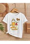 Çocuk Unisex Baskılı T-shirt - Beyaz