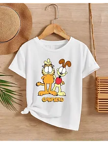 Çocuk Unisex Baskılı T-shirt - Beyaz