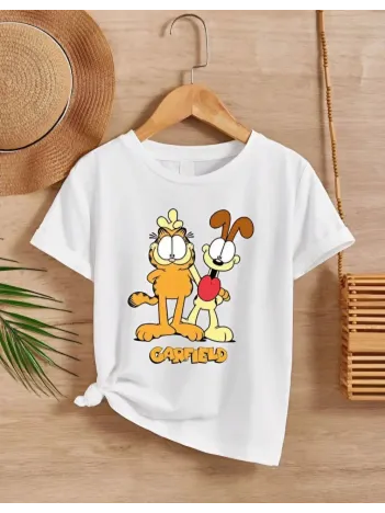 Çocuk Unisex Baskılı T-shirt - Beyaz