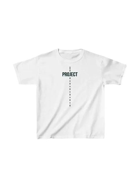 Çocuk Unisex Baskılı T-shirt - Beyaz