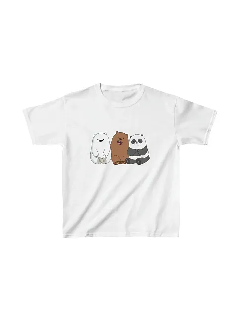 Çocuk Unisex Baskılı T-shirt - Beyaz