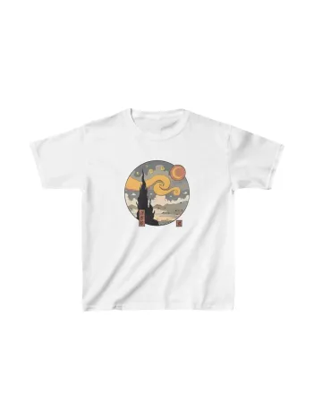 Çocuk Unisex Baskılı T-shirt - Beyaz