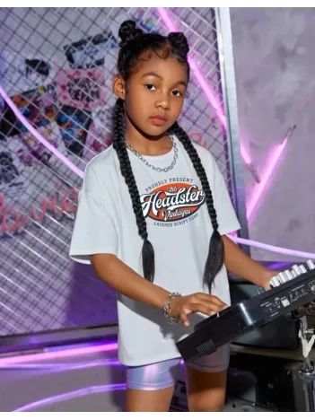 Çocuk Unisex Baskılı T-shirt - Beyaz