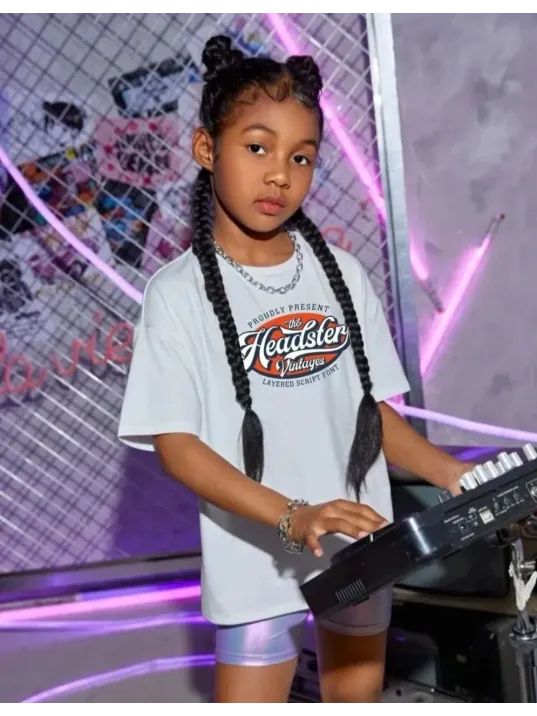 Çocuk Unisex Baskılı T-shirt - Beyaz Çocuk Unisex Baskılı T-shirt - Beyaz